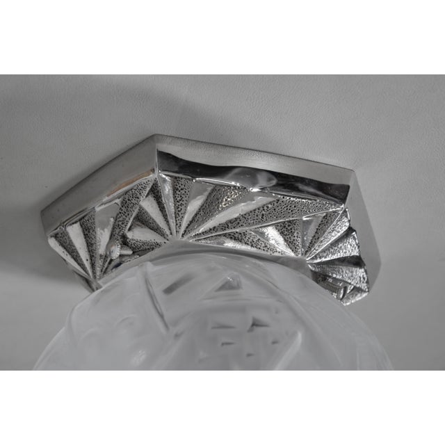 1930s French Art Deco Flush Mount by Muller Freres France - A Pair For Sale - Image 9 of 11