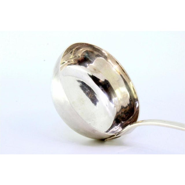 Plain Silver Soup Ladle For Sale - Image 6 of 8