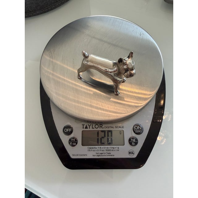 Silver Vintage S. Kirk & Sons Miniature Sterling Silver Boxer Figurine For Sale - Image 8 of 12