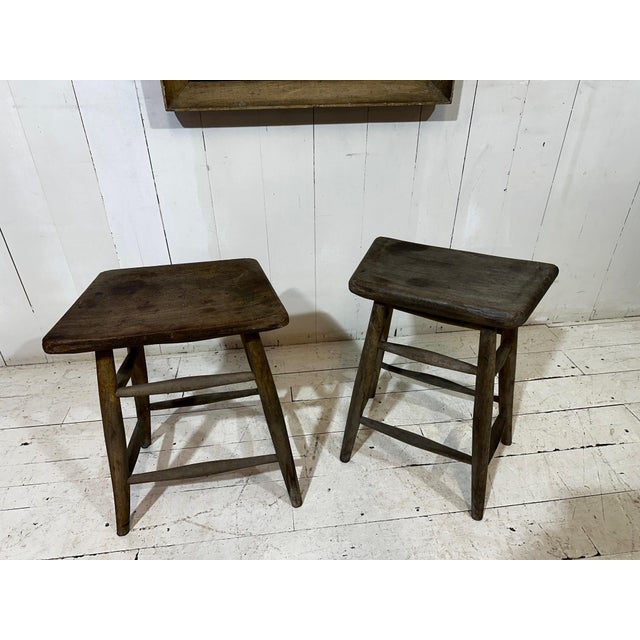 Late 19th Century Victorian Original Pitch Pine Artist Stool, 1880 For Sale - Image 5 of 15
