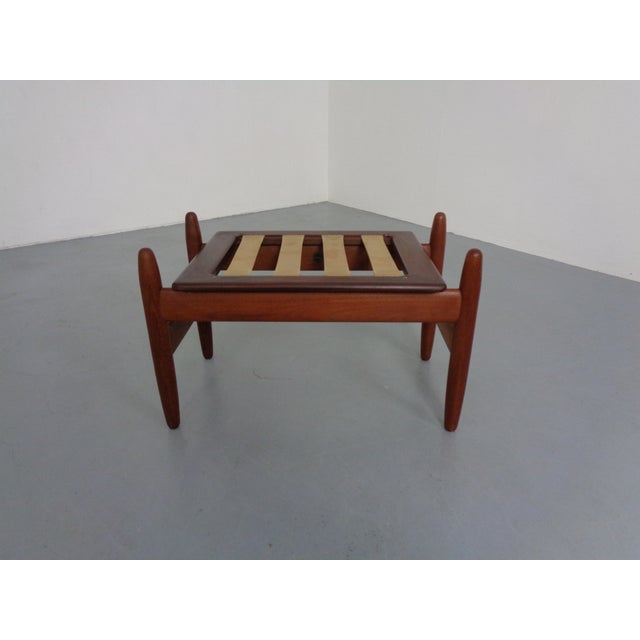 Wood Danish Teak Stool by Hans Olsen for Frem Røjle, 1960s For Sale - Image 7 of 16
