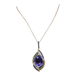 Le Vian Crazy Collection Multi-Stone Pendant For Sale