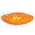 Very Large 1950's Mid-Century Modern Fratelli Toso Oversized Italian Murano Art Glass White, Orange, & Gold Fleck Footed Centerpiece Bowl For Sale - Image 9 of 9