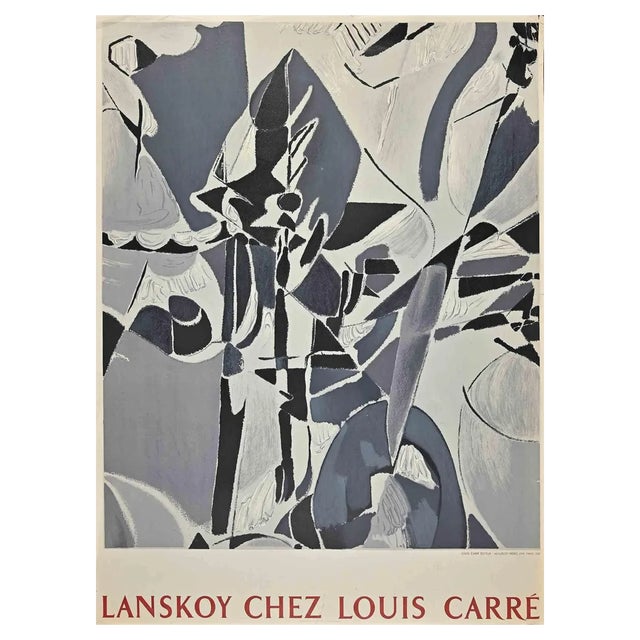 André Lanskoy, Vintage Poster for Galerie Louis Carré, Lithograph and Offset, 1957 For Sale