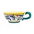 White Late 20th Century Italian Labor Deruta Hand-Painted Maiolica Cups and Saucers, Set of 4 For Sale - Image 8 of 18