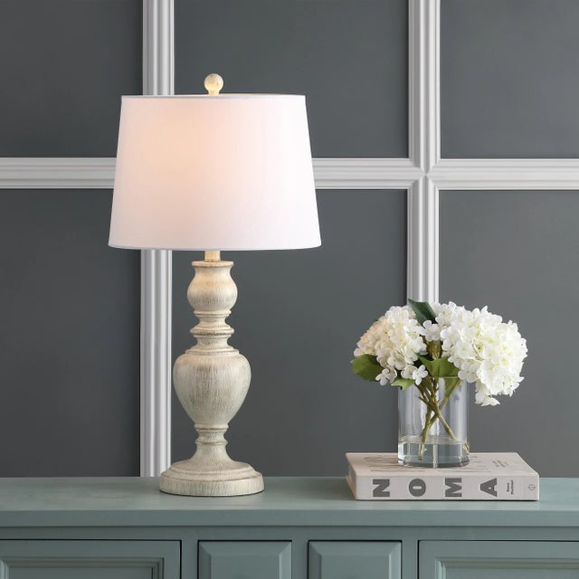 Adelaide Table Lamp in whitewash - a Pair For Sale - Image 4 of 7