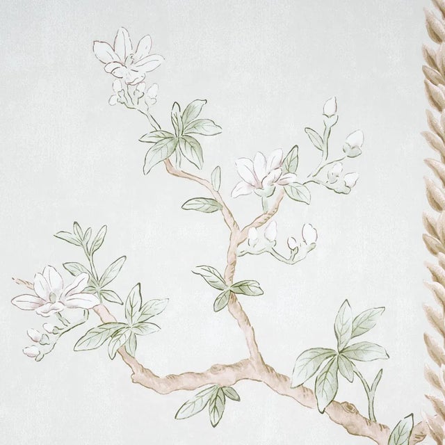 Schumacher SAMPLE - Schumacher Victoria Panel Set In Stone For Sale - Image 4 of 5