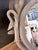 Hollywood Regency Vintage Hollywood Regency Silver-Tone Cast Metal Swan Vanity Mirror For Sale - Image 3 of 6