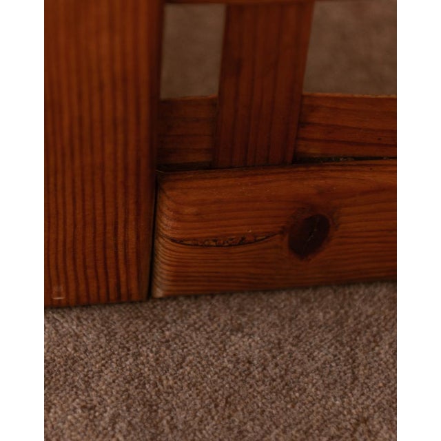 Vintage Wooden Room Divider or Folding Screen in Lattice Weave, 1970s For Sale - Image 12 of 16