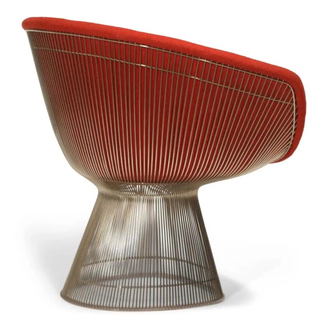 Warren Platner Warren Platner for Knoll Lounge Chairs in Knoll Wool Boucle, Pair Available For Sale - Image 4 of 18
