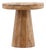 Rustic Modern Salvaged Teak Round Outdoor Counter Table For Sale