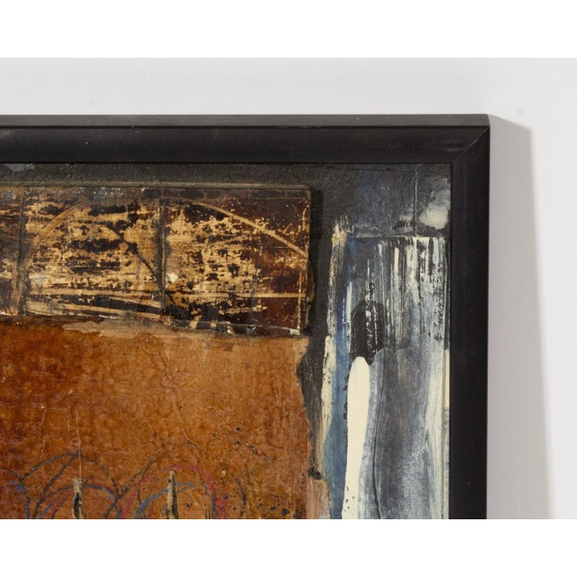 Contemporary 2005 Signed “Asuka I” Mixed Media Collage by Artist Juliet Holland For Sale - Image 3 of 7