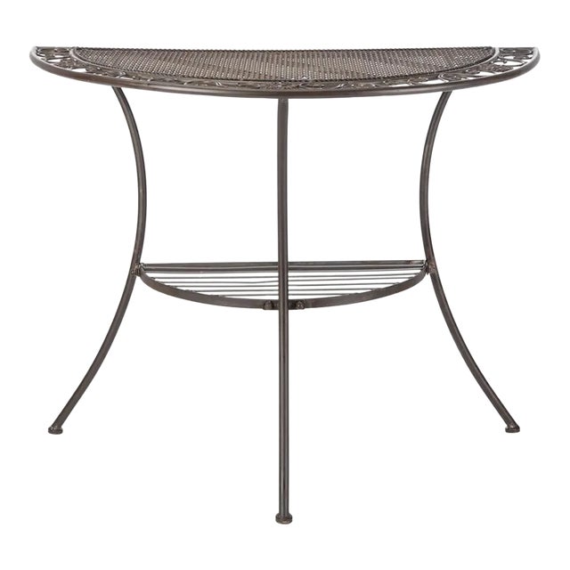 Genson Halfmoon Console Table - Unearthed Rust For Sale