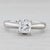 2010s 1.04ct Princess Diamond Engagement Ring 18k Gold Platinum Size 5.5-5.75 For Sale - Image 5 of 8