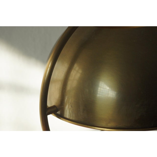 Gold Brass Table Lamp from Florian Schulz, 1970s For Sale - Image 8 of 9