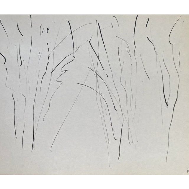 Contemporary 1960s Frank Wallace Minimalist Landscape Drawing For Sale - Image 3 of 3
