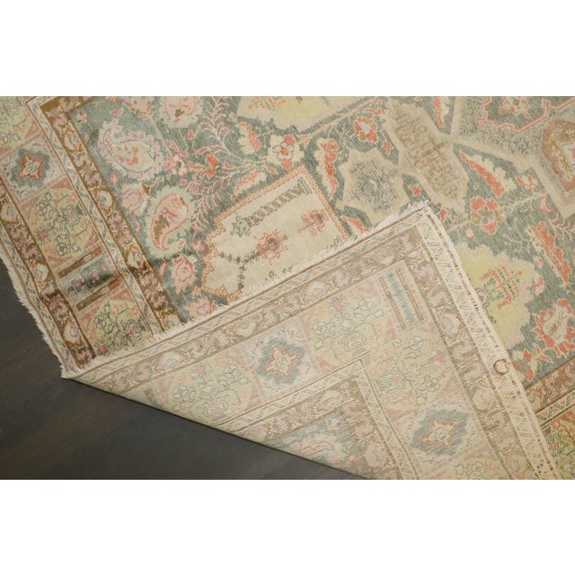 Red Early 20th Century Turkish Mercerized Cotton Keysari Rug - 4' x 5'7" For Sale - Image 8 of 10