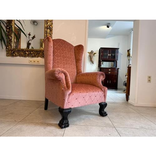 Exclusive Historicist Wingback Chair (Height x Width x Depth: 131 x 96 x 78 cm, Seat Height: 47 cm) Original, very...