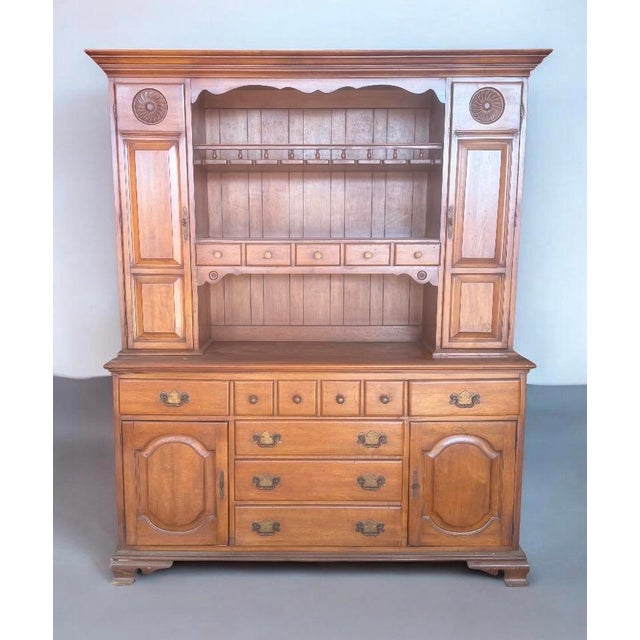Henkel Harris Vintage Henkel Harris Cherry Hutch For Sale - Image 4 of 7