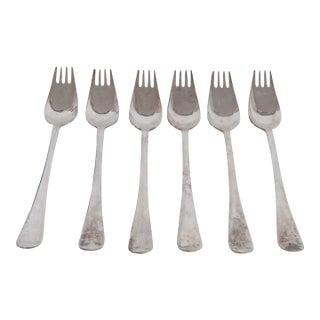 Epns Sheffield England El Silver Plated Party Sporks With Serrated Edge 5005b For Sale