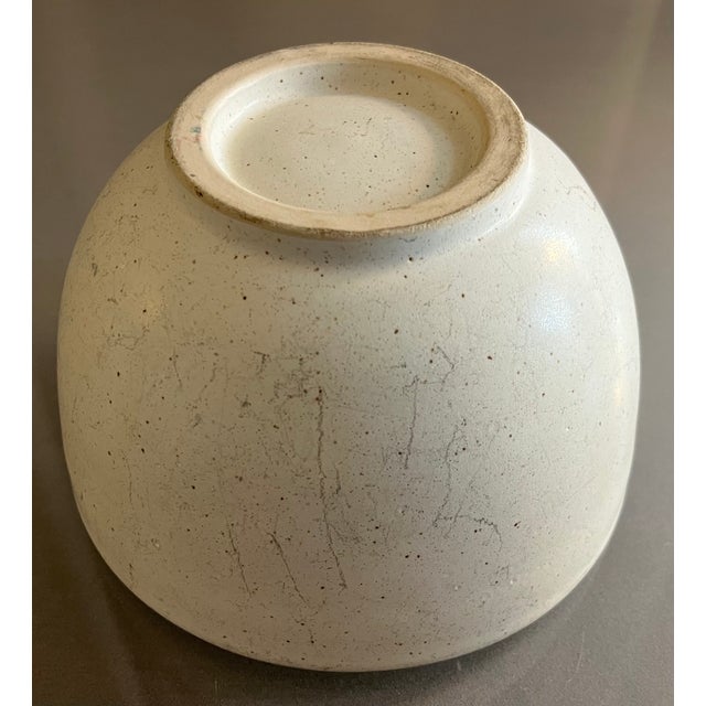 Mid-Century Modern American Art Pottery Small Footed Bowl For Sale - Image 14 of 14