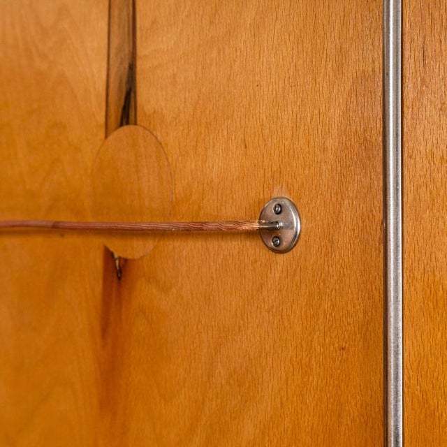 Mid-Century Blonde Birch Wardrobe, 1960s For Sale - Image 9 of 12