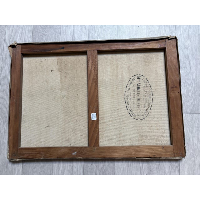 Landscape with Forest, River & Waterfall, Oil on Canvas For Sale - Image 3 of 4