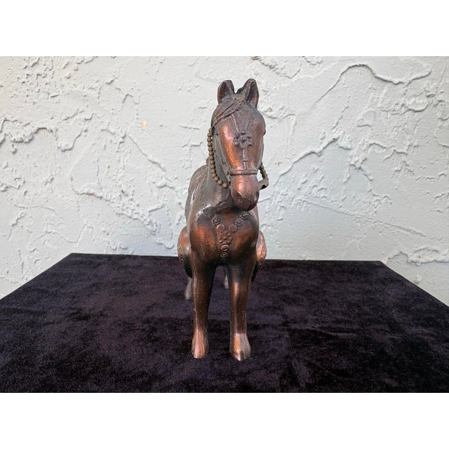 American Early 20th Century Cast Metal Horse Coin Bank by Creative, Brooklyn Ny 5.25” For Sale - Image 3 of 10