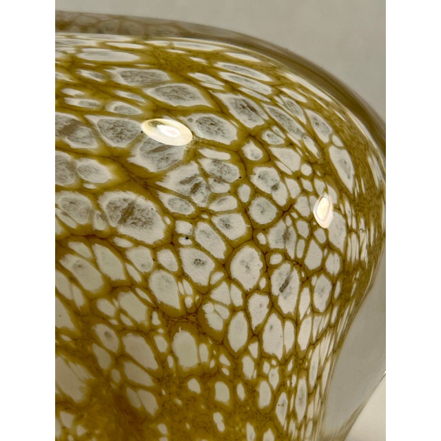 1970s 1970's Fm Konstglass of Ronneby Sweden Hand Blown Art Glass Polar Bear Figurine For Sale - Image 5 of 9