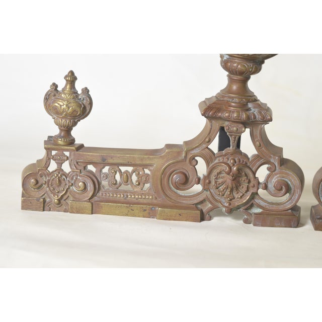 Antique Baroque Revival French Decorative Ornaments, Set of 2 For Sale - Image 9 of 11