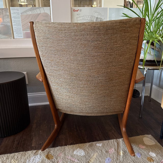 Søren Georg Jensen Model-100 Teak Rocking Chair for Kubus Møbler For Sale - Image 11 of 12