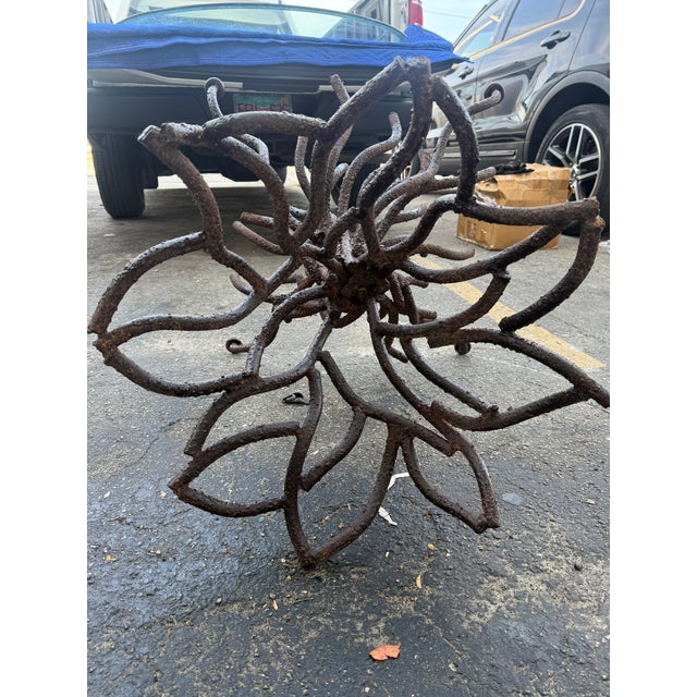 George Dell Inc Twisted Wrought Iron Tree Branch Dining Table Unsigned For Sale - Image 9 of 15
