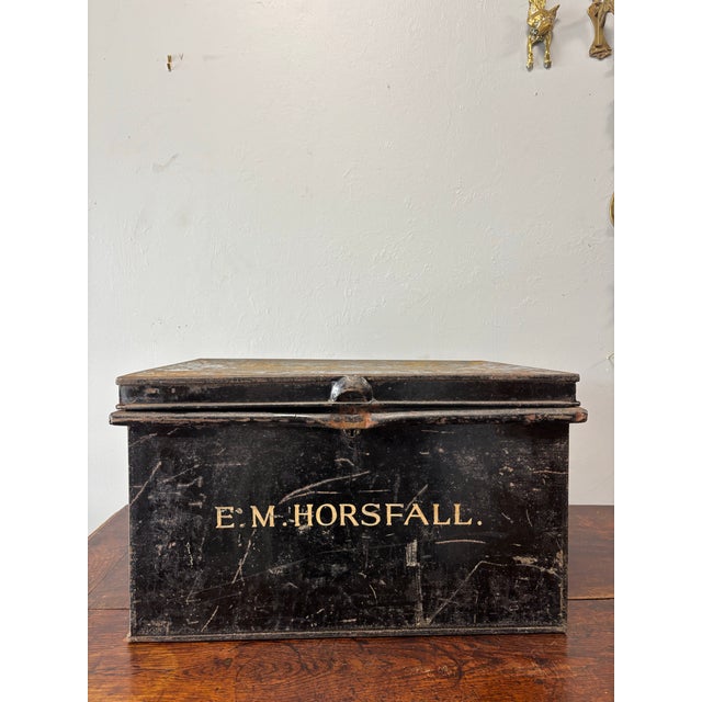 Antique English Deed Box For Sale In Naples, FL - Image 6 of 8