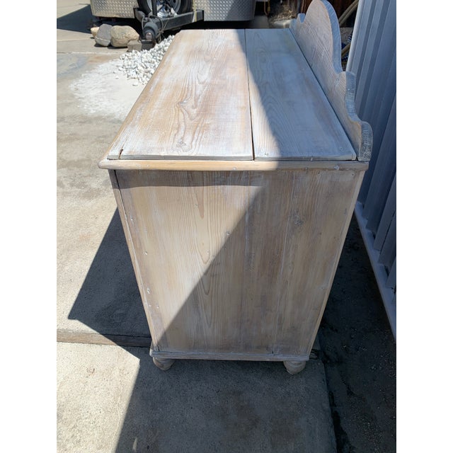 Late 19th Century Antique English Pine Chest of Drawers Commode For Sale - Image 5 of 12