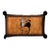 French-Style Galloping Horse Art Pillow, Orange, Hand-Painted, 15"×23" For Sale