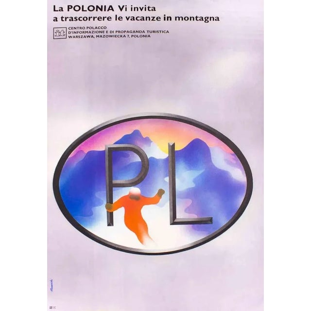 Polish Tourist Advertising- Poster- Poster is an original offset poster print. The artwork was realized to promote Polish...