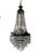 Metal Empire Chandelier with Crystal Drops For Sale - Image 7 of 8