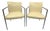 Hickory Business Furniture Faux Croc and Metal Office Chairs - A Pair For Sale