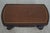 Traditional Vintage Leather Top Cornucopia Carved Mahogany Coffee Table For Sale - Image 3 of 13