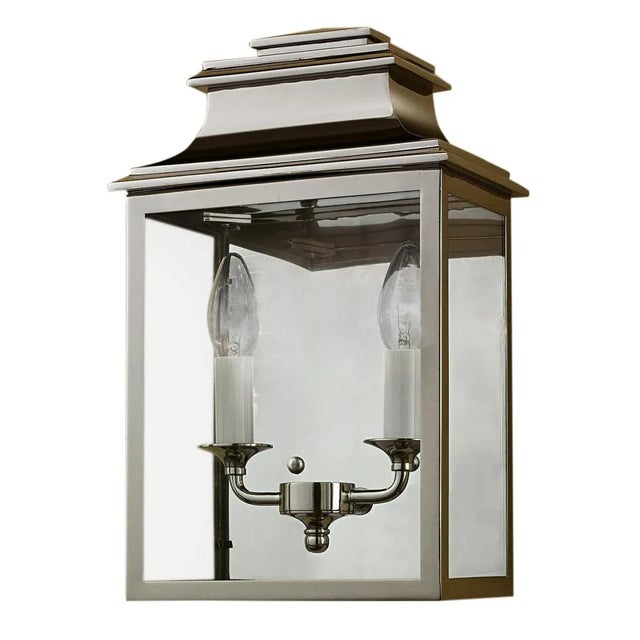 Polished Nickel Wall Light For Sale - Image 4 of 4