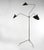 Mid-Century Modern Black Floor Lamp with Three Rotating Arms by Serge Mouille For Sale - Image 3 of 15