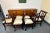 1940's Reupholstered Mahogany Kilsmos Lyre Back Dining Chairs (6) For Sale In Baton Rouge - Image 6 of 11