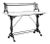 19th Century French Cast Iron Patisserie Display Table With Carrara Marble Tops For Sale
