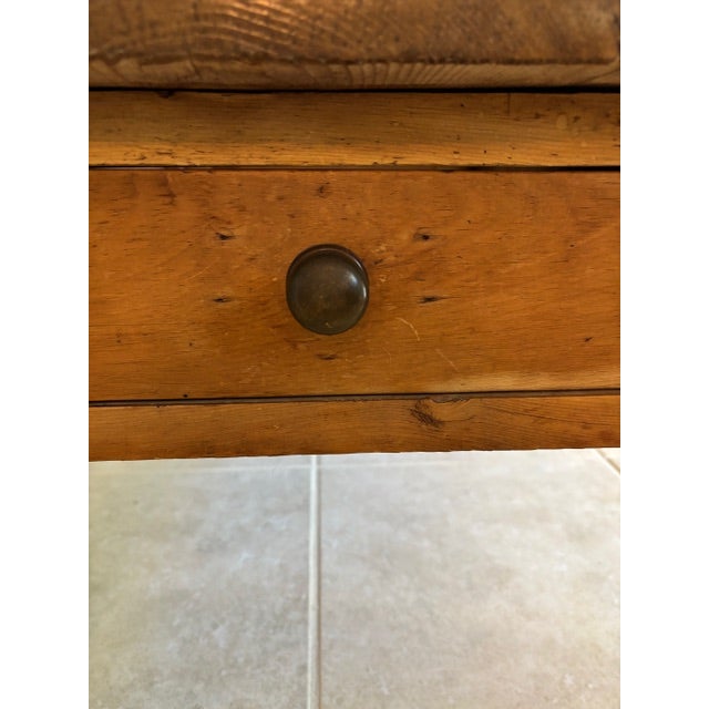 19th Century Antique Pine Coffee Table For Sale In West Palm - Image 6 of 11