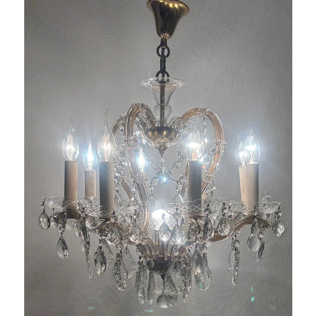 Vintage Italian Maria Theresa Chandelier, 1940s For Sale - Image 17 of 18