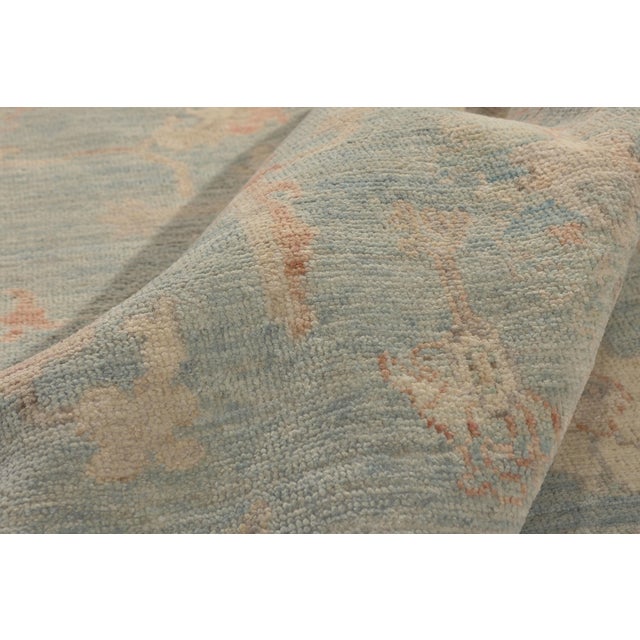 Contemporary Pakistani Oushak Rug, 05'10 X 09'00 For Sale In Dallas - Image 6 of 10