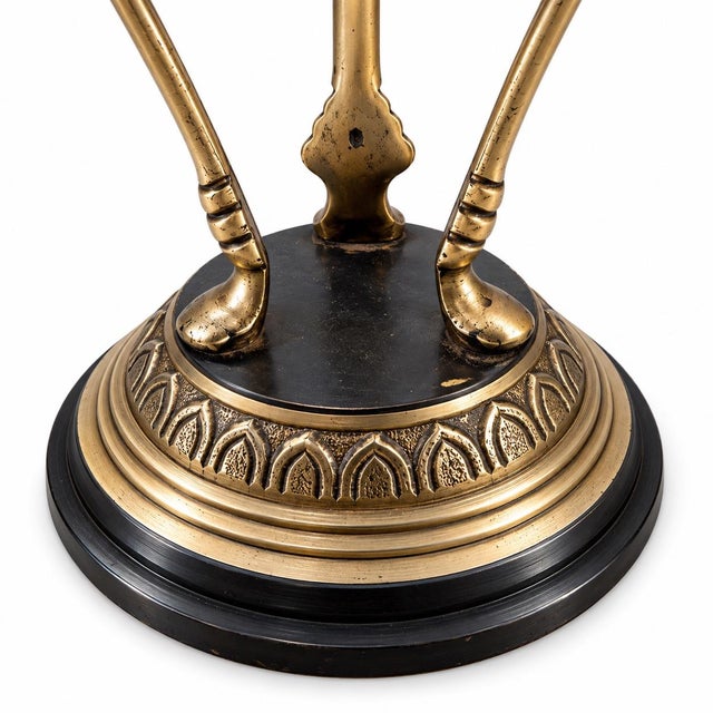 Vintage Neoclassical Ram Head Pedestal Incense Burner / Censer For Sale In Houston - Image 6 of 7