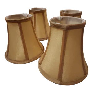 Vintage Mini-Bell Chandelier Lamp Shades Set of 4