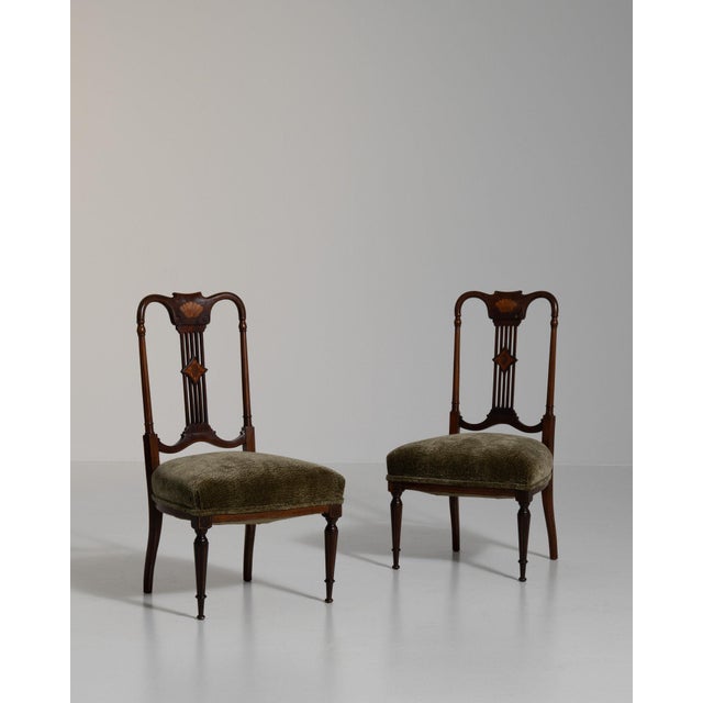 Brown 19th Century France Hepplewhite Brown Wood Lounge Chair For Sale - Image 8 of 10