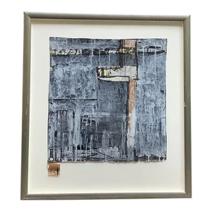 Lloyd Martin Abstract Composition Acrylic Painting in Blue, 2003